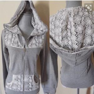 Beach Bunny Crotchet Hoodie Zip Up